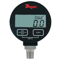 Manom&egrave;tre,  2-31/50", 200 psi, Fixation inf&eacute;rieure, Num&eacute;rique Stor-it Systems