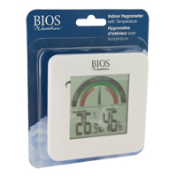 Indoor Hygrometers with BIOS Comfort Scale, Contact, Digital, -58-158°F (-50-70°C) Stor-it Systems