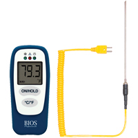 Food Thermometer with HACCP Check, Contact, Digital, -83.2 - 1999°F (-64 to 1400°C) IB762 | Stor-it Systems