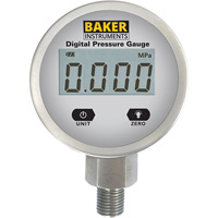 B5000 Series Pressure Gauge, 2-1/2" , 0 - 103.4 kPa/0 - 15 psi/0 - 416 in. w.c., Bottom Mount, Digital IC640 | Stor-it Systems