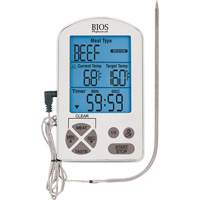 Premium Meat Thermometer & Timer, Contact, Digital, -4-122°F (-20-50°C) Stor-it Systems