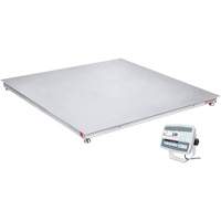 DEFENDER 5000 Washdown Floor Scale, 2500 lbs. Capacity, 48" W x 48" L Stor-it Systems