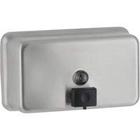 Surface-Mounted Horizontal Soap Dispenser, Push, 1200 ml Capacity JB097 | Stor-it Systems