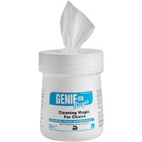 Cleaners & Disinfectants - Genie Plus Chair Cleaner, 7" x 6", 160 Count JB408 | Stor-it Systems