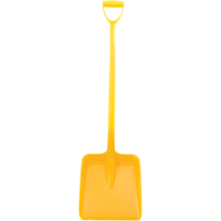 D-Grip Food Shovel, 13" x 12" Blade, 41" Length, Plastic, Yellow JB864 | Stor-it Systems