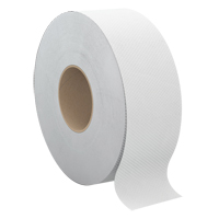 Pro Select&reg; Toilet Paper, Jumbo Roll, 2 Ply, 900' Length, White Stor-it Systems