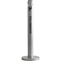 Cendriers Smokers' Pole, Sur pied, Aluminium, Hauteur 41" Stor-it Systems