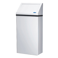 Wall-Mounted Waste Receptacle, Steel, 13.2 US gal. JD051 | Stor-it Systems