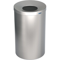 Lobby Waste Receptacle, Stainless Steel, 33 US gal. JG662 | Stor-it Systems