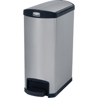 Slim Jim&reg; Waste Container, Stainless Steel, 13 US gal. Capacity Stor-it Systems