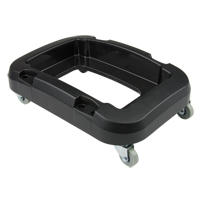 Recycling & Waste Receptacle Dolly, Polypropylene, Black, Fits: 17-1/4" x 12-1/2" JH483 | Stor-it Systems