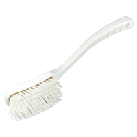 General Purpose Utility Brushes, Stiff Bristles, 16" Long, White JH655 | Stor-it Systems