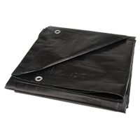 Tarp, Light Industrial Duty, Black, 6' x 8' x 8 mils Stor-it Systems