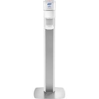 Messenger ES8 Silver Panel Floor Stand with Dispenser Stor-it Systems