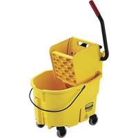 WaveBrake<sup>®</sup> Mop Bucket and Wringer, Side Press, 6.5 US Gal. (26 Quart), Yellow JK661 | Stor-it Systems