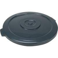 Waste Container Lid, Flat Lid, Plastic/Polyethylene, Fits Container Size: 24" Dia. Stor-it Systems