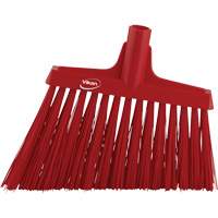 T&ecirc;te de balai oblique, Crins Extra-ferme, 12", Polyester, Rouge Stor-it Systems