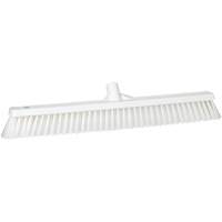 Balai-brosse &agrave; soies combin&eacute;es, Crins Cors&eacute;/Fin, 24", Polyester, Blanc Stor-it Systems