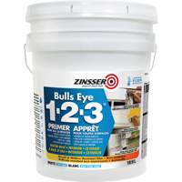 Appr&ecirc;t &agrave; base d'eau Bulls Eye 1-2-3, 18,9 L, Seau, Blanc Stor-it Systems