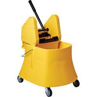 Champ™ Bucket & Wringer Combo, Down Press, 7.5 US Gal. (30 Quarts), Yellow JL799 | Stor-it Systems
