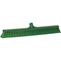 Small Particle Push Broom Head, Fine Bristles, 24", Polyester, Green Stor-it Systems