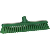 Small Particle Push Broom Head, Fine Bristles, 16-1/2", Polyester, Green Stor-it Systems