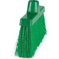 ColorCore Angle Head Broom, Medium Bristles, 10", Polypropylene, Green Stor-it Systems