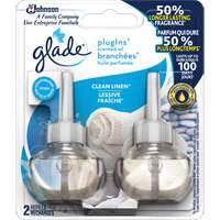 Glade&reg; PlugIns&reg; Scented Oil Refills, Clean Linen&reg;, Cartridge Stor-it Systems