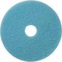 Luster Lite Floor Pads, 19", Burnishing, Light Blue Stor-it Systems