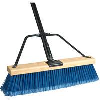 Ryno Push Broom with Braced Handle, 36", Fine, PVC Bristles Stor-it Systems