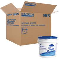 Syst&egrave;me d'essuie-tout en seau avec couvercle WetTask Stor-it Systems