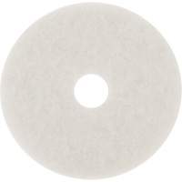 Tampon pour planchers, 10", Lustrage/Nettoyage/Polissage, Blanc Stor-it Systems