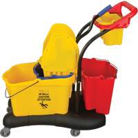 Multifunctional Mop Trolley, Down Press, 9.5 US Gal.(38 Quart), Yellow JN502 | Stor-it Systems