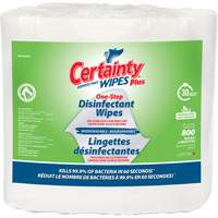 Biodegradable Plus Disinfectant Wipes, 7-9/10" x 5-9/10", 800 Count JO098 | Stor-it Systems