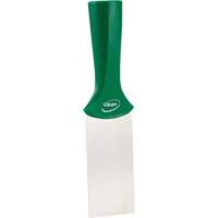 Grattoir en acier inoxydable avec poign&eacute;e montable sur manche, Vert, 2" la x 8" lo Stor-it Systems