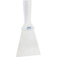 Handle-Mounted Stainless Steel Scraper, White, 4" W x 8" L JO623 | Stor-it Systems