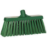Heavy-Duty Push Broom, Stiff Bristles, 13", Polyester, Green Stor-it Systems