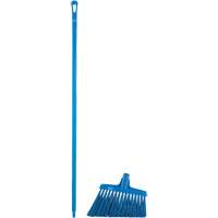 Angle Broom Head with Handle, X-Coarse Bristles, 12", Polyester, Blue Stor-it Systems