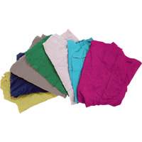 Recycled Material Wiping Rags, Cotton, Mix Colours, 10 lbs. Stor-it Systems