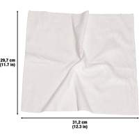 Chiffons lavables pour le nettoyage, Microfibre, Blanc Stor-it Systems