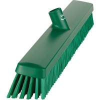 Heavy-Duty Push Broom, Fine/Stiff Bristles, 24", Green JQ212 | Stor-it Systems