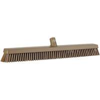 Heavy-Duty Push Broom, Fine/Stiff Bristles, 24", Brown JQ217 | Stor-it Systems