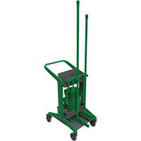 HyGo Mobile Cleaning Station, 30.7" x 20.9" x 40.6", Plastic/Stainless Steel, Green JQ263 | Stor-it Systems
