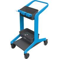 HyGo Mobile Cleaning Station, 30.7" x 20.9" x 40.6", Plastic/Stainless Steel, Blue JQ264 | Stor-it Systems
