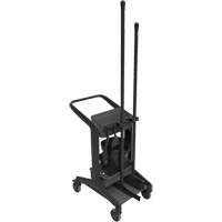 HyGo Mobile Cleaning Station, 30.7" x 20.9" x 40.6", Plastic/Stainless Steel, Black JQ268 | Stor-it Systems