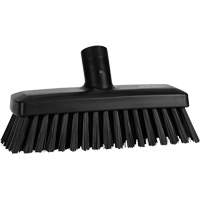 Compact Wall/Deck Broom, Stiff Bristles, 8-9/10", Polyester/Polypropylene, Black Stor-it Systems