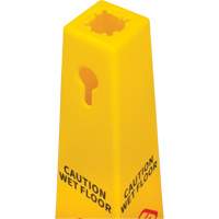 Wet Floor Safety Cone, Bilingual with Pictogram Stor-it Systems