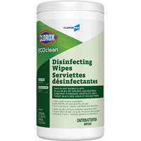 Lingettes d&eacute;sinfectantes EcoClean, 75 lingettes Stor-it Systems