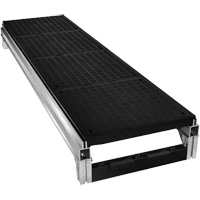 Trousse de plateforme de travail modulaire en aluminium lisse FOUNDATION, 18" la x 72" pr, Capacit&eacute; de 400 lb, Enti&egrave;rement soud&eacute; Stor-it Systems