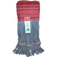 Wide-Band Mop Head, Antimicrobial/Floor Finishing/Specialty, Cotton/Rayon/Synthetic, Loop Style Stor-it Systems